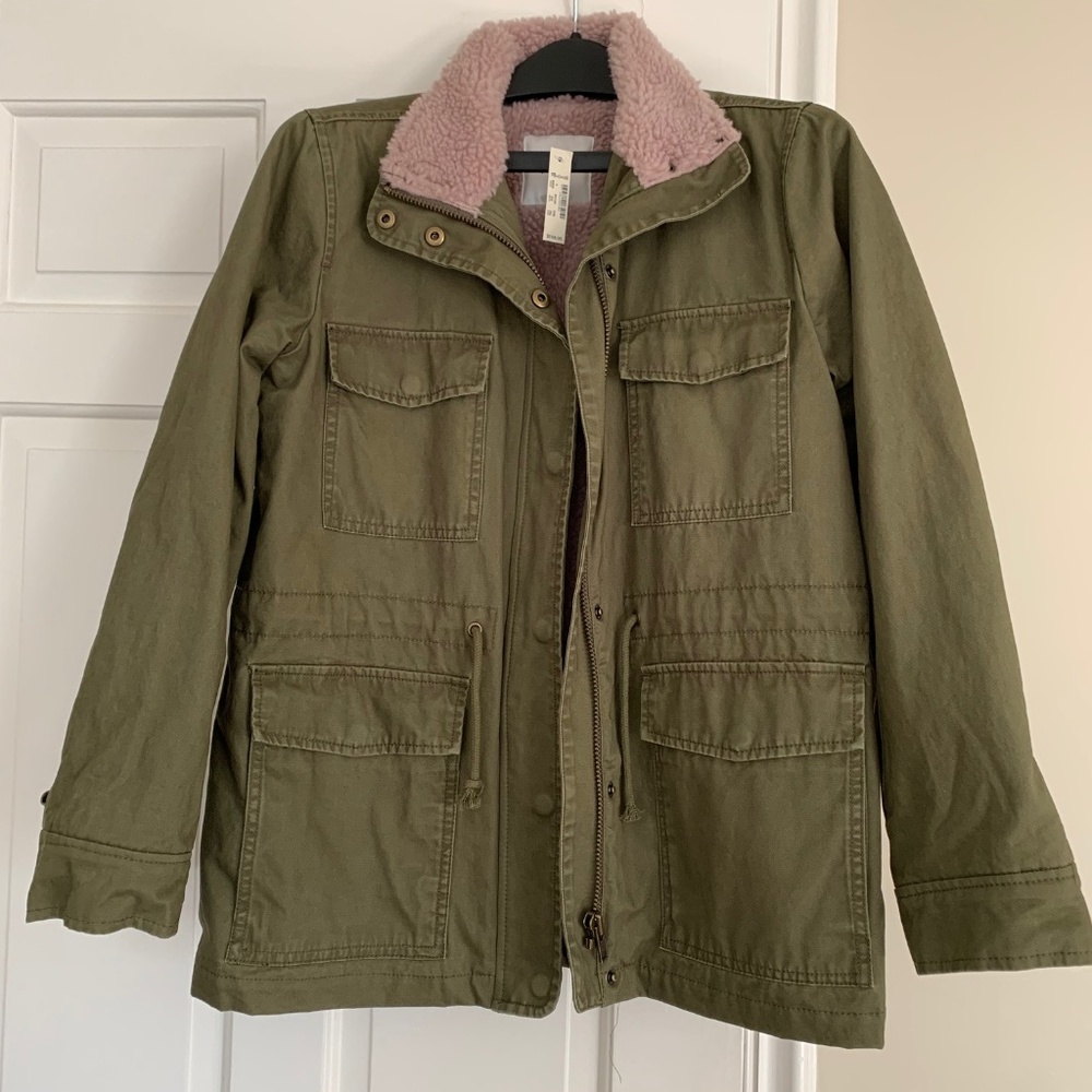 NWT Madewell Sherpa Trimmed Surplus Jacket